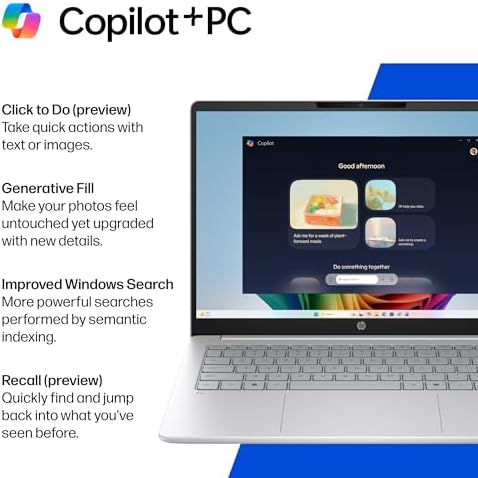 HP OmniBook 3 14 inch Next Gen AI PC  2K Display  Snapdragon X X1 26 100  16 GB RAM  512 GB SSD  Qualcomm Adreno GPU  Windows 11 Home  Glacier Silver  14 hz0099nr