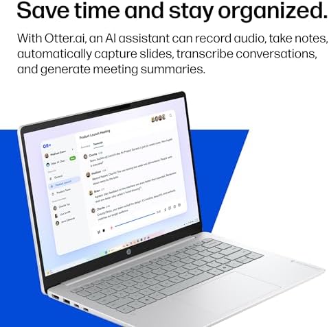 HP OmniBook 3 14 inch Next Gen AI PC  2K Display  Snapdragon X X1 26 100  16 GB RAM  512 GB SSD  Qualcomm Adreno GPU  Windows 11 Home  Glacier Silver  14 hz0099nr