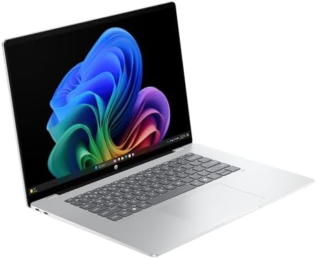 HP OmniBook 5 16 inch Next Gen AI PC  2K Touchscreen  Snapdragon X Plus X1P 42 100  16 GB RAM  512 GB SSD  Qualcomm Adreno GPU  Windows 11 Home  Copilot  PC  Glacier Silver  16 fb0000nr