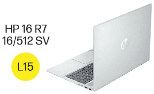 HP OmniBook 5 16 inch 2K Laptop Next Gen AI PC AMD Ryzen AI 7 350 16GB RAM 512GB SSD Glacier Silver