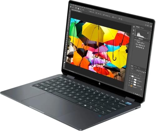 HP OmniBook Ultra Flip 2 in 1 Copilot  AI PC Laptop   14 3k OLED Touch   Intel 8 core Ultra 7 256V  Up to 47 Tops    16GB RAM 1TB SSD   Fingerprint Backlit Keyboard Win11 Pro w/DLCA Accessory