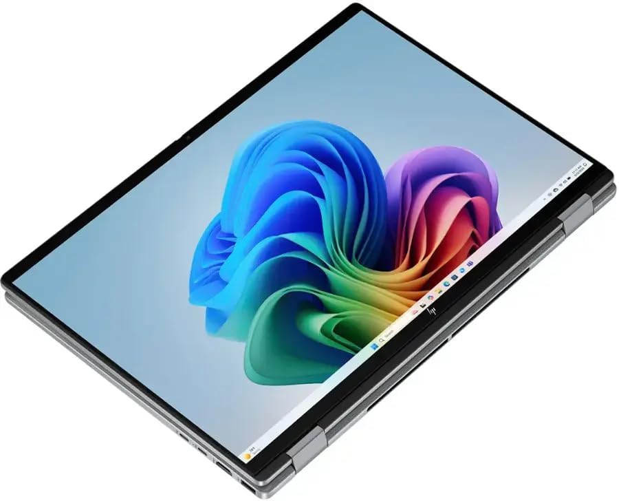 HP OmniBook X FILP Copilot+ PC de 16 pulgadas 2K Touch 2-en-1 Laptop Táctil, AMD Ryzen AI 5 340, 16 GB de RAM DDR5, SSD de 512 GB, Teclado Retroiluminado, Copilot+ PC, Windows 11 Home, Plata Meteor