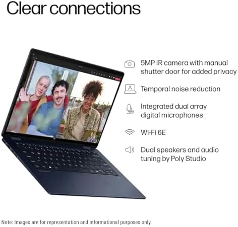 HP OmniBook X Flip 14 2 in 1 Laptop  Laptop Touchscreen 14 WUXGA IPS  Intel 8 core Ultra 5 226V  Intel Arc 130V GPU  16GB RAM 512GB SSD  Thunderbolt 4  Windows 11 Home