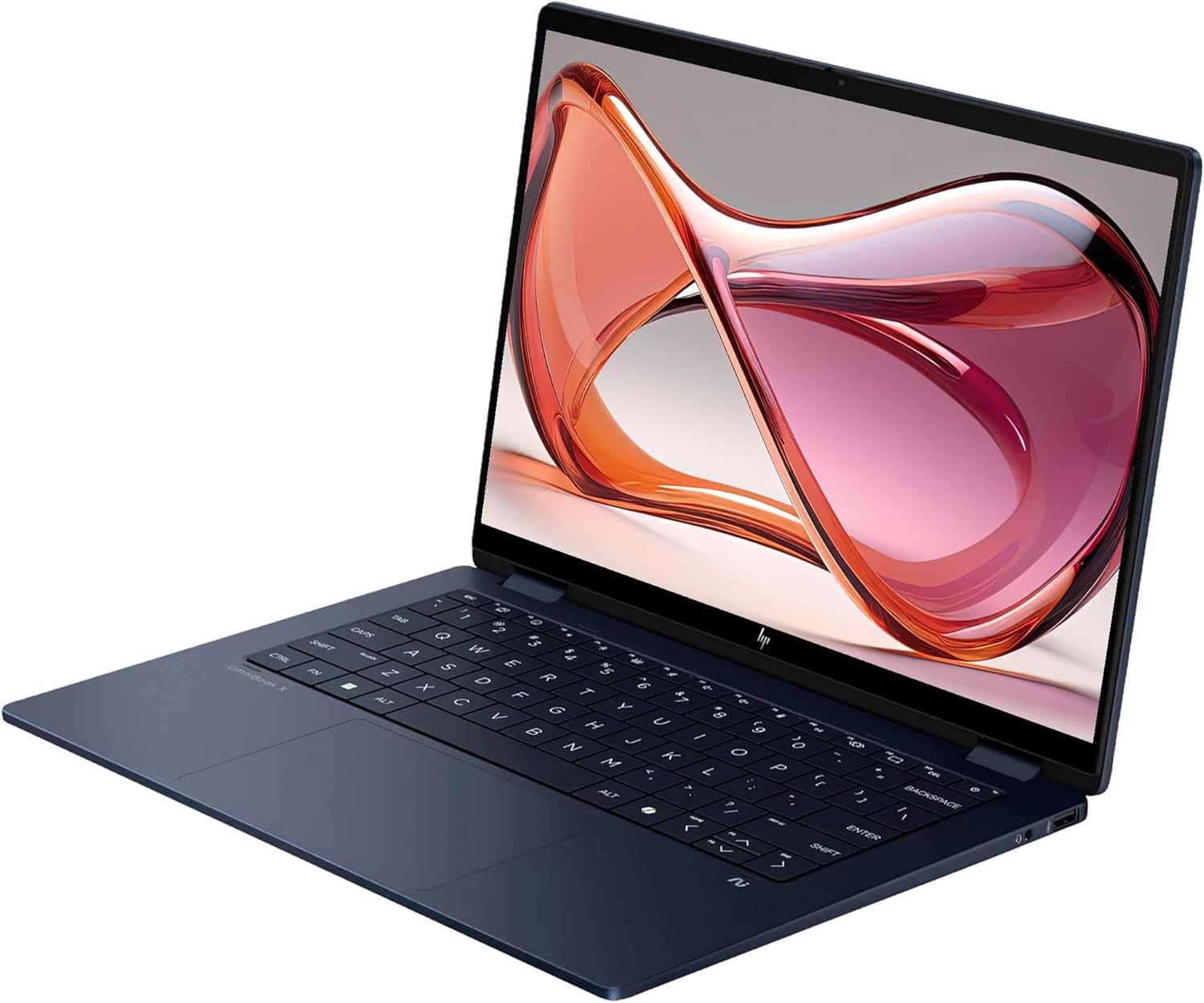 HP OmniBook X Flip 2 in 1 Copilot  Laptop  Intel Ultra 7 256V  16 GB LPDDR5x RAM  1 TB PCIe SSD  14" 2K  1920x1200  Touchscreen  Intel Arc 140V  Backlit Keyboard  W11 Pro  Atmospheric Blue