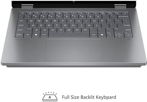 HP OmniBook X Flip 2 in 1 Copilot  AI PC Laptop   14 WUXGA Touch 400nits   AMD 6 core Ryzen AI 5 340  Up to 50 Tops    16GB DDR5 1TB SSD   Backlit Wi Fi6E 5MP IR Camera Poly Win11 w/DLCA Accessory