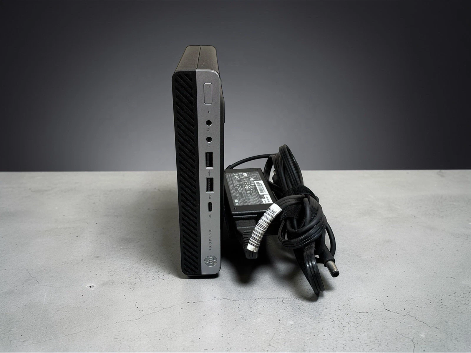 HP ProDesk 600 G4 DM PC Mini  i5 8500T 256GB SSD 8GB RAM Win 11P W/charger