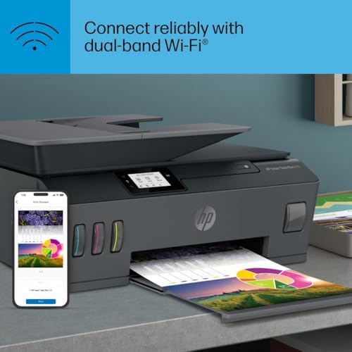 HP Smart Tank Plus 570 Wireless All in One Ink Tank Printer with up to 2 Years of Ink Included  5HX14A