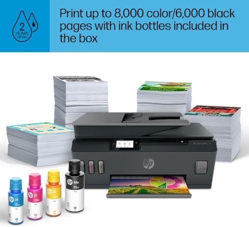 HP Smart Tank Plus 570 Wireless All in One Ink Tank Printer with up to 2 Years of Ink Included  5HX14A