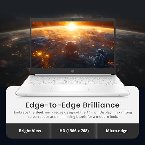 HP Stream Laptop Intel N4000 4GB 64GB eMMC 14 Inch WLED Win 10 S with Office 365 1 Year