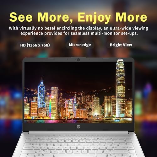 HP Stream Laptop Intel N4000 4GB 64GB eMMC 14 Inch WLED Win 10 S with Office 365 1 Year