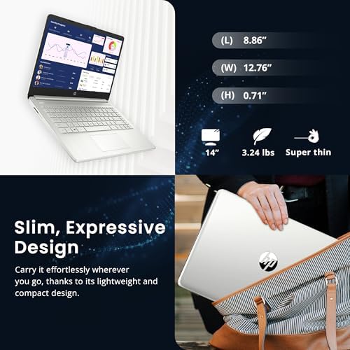 HP Stream Laptop Intel N4000 4GB 64GB eMMC 14 Inch WLED Win 10 S with Office 365 1 Year