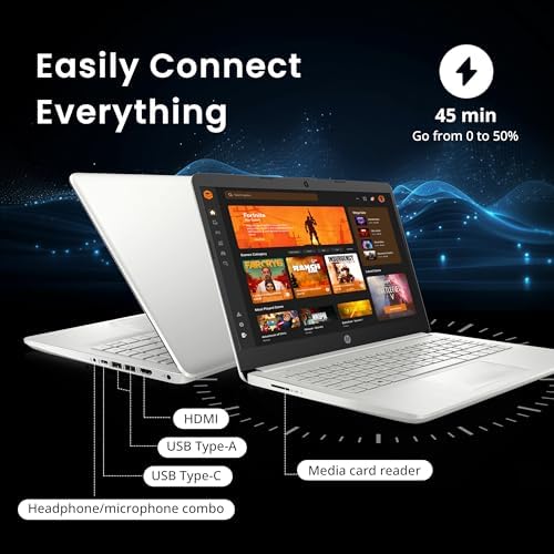 HP Stream Laptop Intel N4000 4GB 64GB eMMC 14 Inch WLED Win 10 S with Office 365 1 Year
