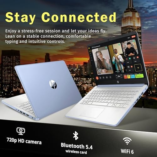 HP Stream Laptop Intel N4000 4GB 64GB eMMC 14 Inch WLED Win 10 S with Office 365 1 Year