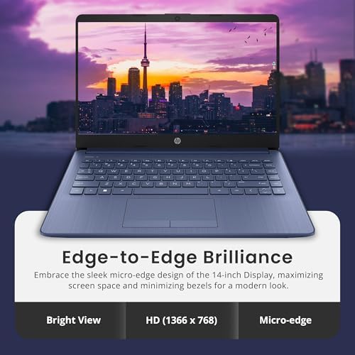 HP Stream Laptop Intel N4000 4GB 64GB eMMC 14 Inch WLED Win 10 S with Office 365 1 Year