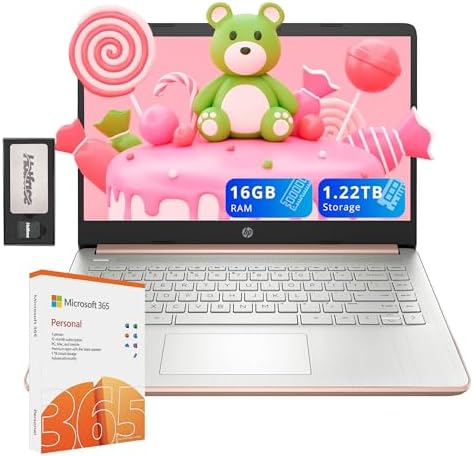 HP Stream Laptop Intel N4000 4GB 64GB eMMC 14 Inch WLED Win 10 S with Office 365 1 Year