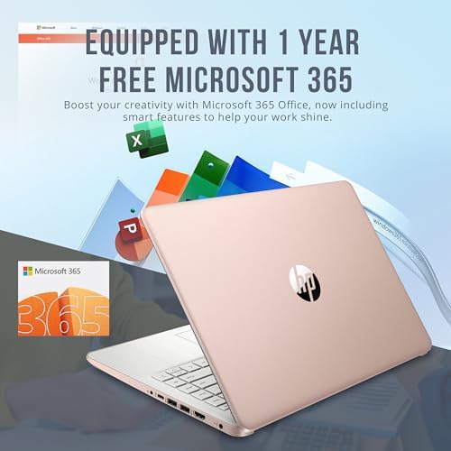 HP Stream Laptop Intel N4000 4GB 64GB eMMC 14 Inch WLED Win 10 S with Office 365 1 Year