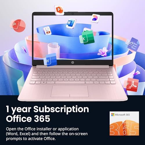 HP Stream Laptop Intel N4000 4GB 64GB eMMC 14 Inch WLED Win 10 S with Office 365 1 Year