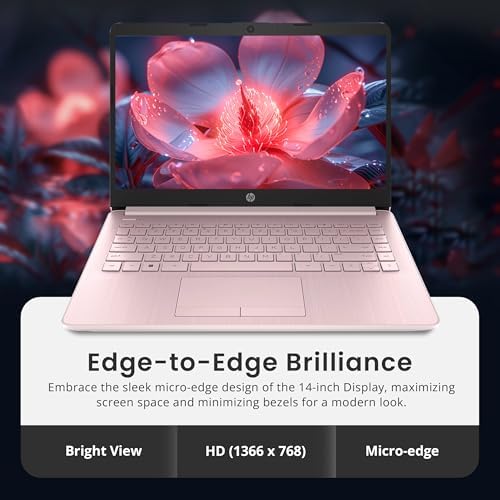 HP Stream Laptop Intel N4000 4GB 64GB eMMC 14 Inch WLED Win 10 S with Office 365 1 Year