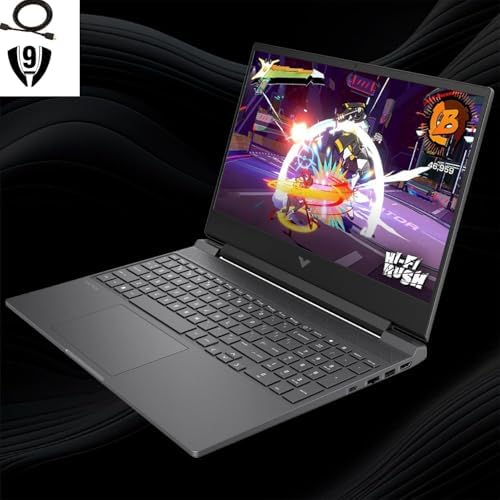 HP Victus 144Hz 15 6 FHD Gaming Laptop  AMD Ryzen 5 7535HS Processor  Radeon RX 6550M  Beats Nvidia GeForce RTX 3050   8GB RAM 512GB SSD  Backlit Keyboard  Windows 11 Pro  Mica Silver