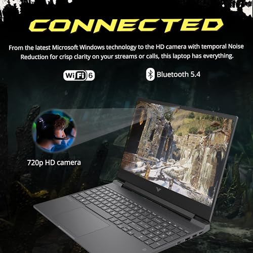 HP Victus 15 6 144Hz FHD Gaming Laptop  Intel i5 13420H  32GB RAM  1TB PCIe SSD  NVIDIA GeForce RTX 4050  Backlit Keyboard  WiFi 6  Windows 11 Pro  Mica Silver  1TB Docking Station Set