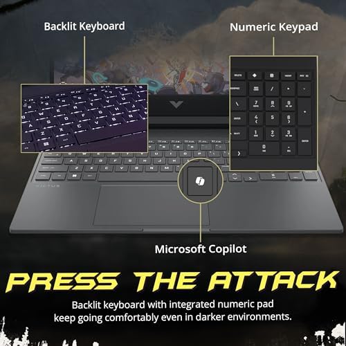 HP Victus 15 6 FHD IPS 144Hz Display Gaming Laptop  AMD Ryzen AI 7 350 2 0GHz; NVIDIA GeForce RTX 5060 8GB GDDR7; 16GB DDR5 5600 RAM; 1TB NVMe SSD; WiFi LAN