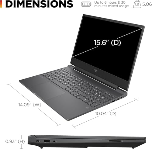 HP Victus 15 6 Full HD 144Hz Gaming Laptop  Intel Core i5 12450H  NVIDIA GeForce RTX 3050 16GB RAM  512GB PCIe SSD  Wi Fi 6  Backlit Keyboard Windows 11 Pro  Performance Blue