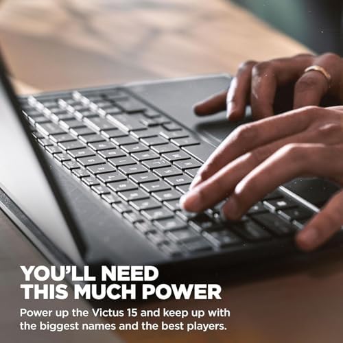 HP Victus 15 6 Full HD 144Hz Gaming Laptop  Intel Core i5 12450H  NVIDIA GeForce RTX 3050 16GB RAM  512GB PCIe SSD  Wi Fi 6  Backlit Keyboard Windows 11 Pro  Performance Blue