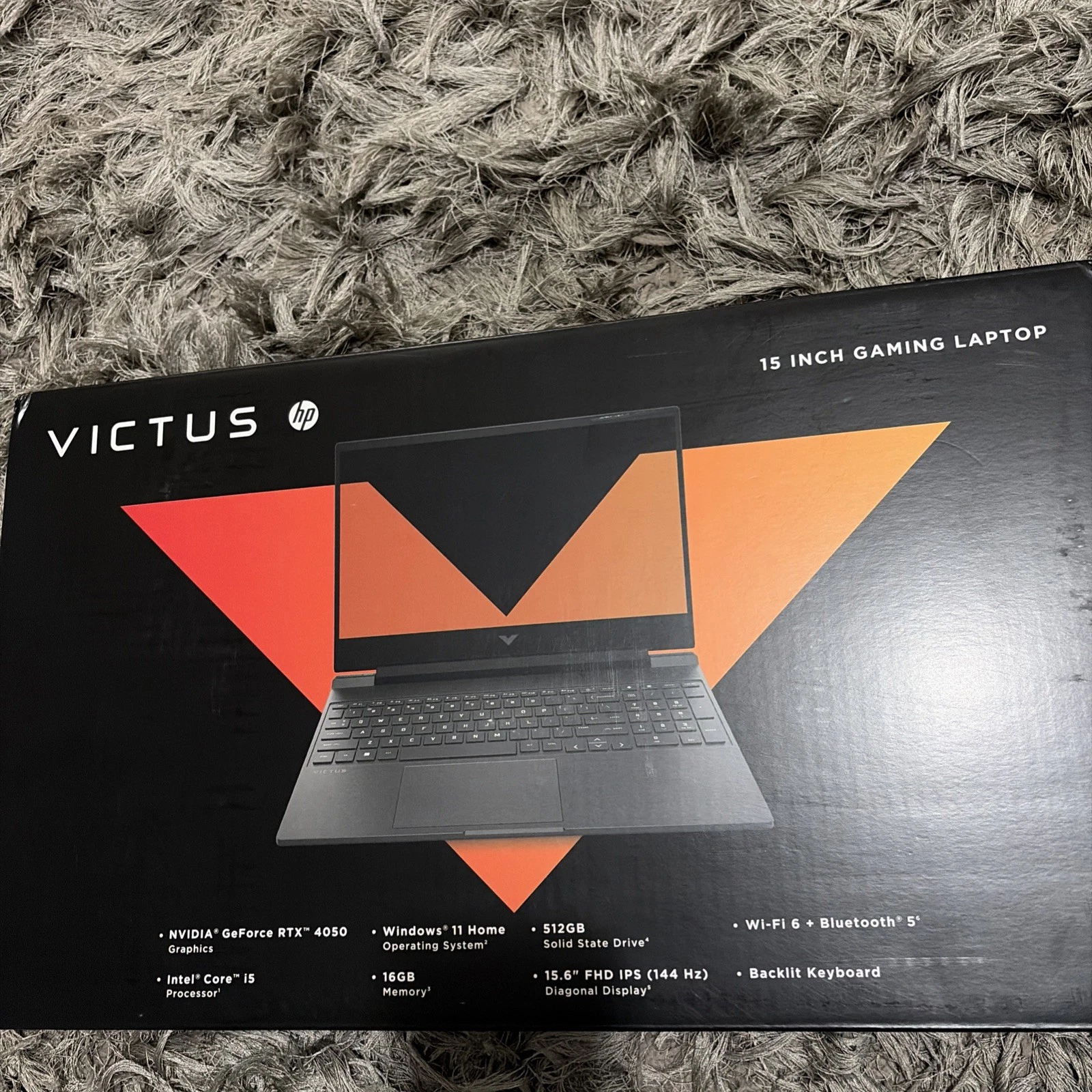 HP Victus 15 6 inch FHD 144Hz IPS Gaming Laptop   16GB RAM 512GB SSD RTX 4050