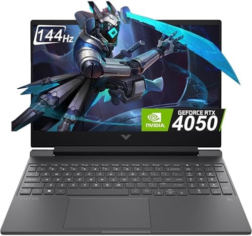 HP Victus 15 6 inch FHD 144Hz Gaming Laptop Intel Core i5 13420H NVIDIA GeForce RTX 4050 6GB   16GB DDR4 512GB SSD Mica Silver  2024