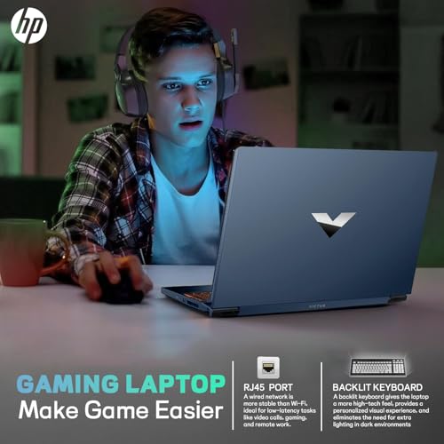 HP Victus 15 - Laptop para juegos, pantalla FHD de 15.6 pulgadas de 144 Hz, Core i7-13620H, NVIDIA GeForce RTX 4060, 32GB RAM 1TB SSD, Windows 11 Pro de por vida y Office Pro con luz controlada por