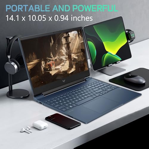 HP Victus 15 - Laptop para juegos, pantalla FHD de 15.6 pulgadas de 144 Hz, Core i7-13620H, NVIDIA GeForce RTX 4060, 32GB RAM 1TB SSD, Windows 11 Pro de por vida y Office Pro con luz controlada por