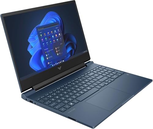 HP Victus 15 Gaming Laptop 15 6  FHD IPS Anti Glare 144Hz Intel 8 core i5 12450H  Beat i7 11800H  16GB RAM 512GB SSD GeForce RTX 3050 Backlit B&O Fast Charging Win11 Blue w/ICP Accessory