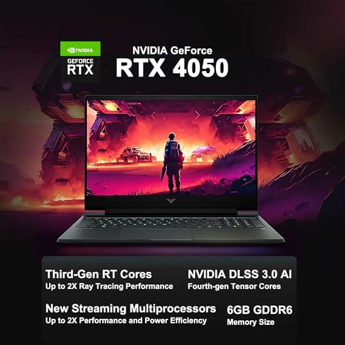 HP Victus 15 Gaming Laptop 15 6 FHD IPS 144Hz AMD 6 core Ryzen 7 7445HS 16GB RAM 512GB SSD GeForce RTX 4050 Backlit USB C DTS X Ultra Wi Fi 6 Win11 ICP Hub