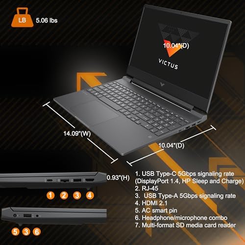 HP Victus 15 Gaming Laptop 15 6 FHD 144Hz Intel 8 core i5 13420H  >i7 12650H  16GB RAM 512GB SSD GeForce RTX 3050 Backlit Type c Ultra Wi Fi6 DTS X Win11 ICP Hub