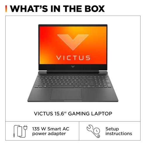 HP Victus Gaming Laptop  15 6 FHD 144Hz  AMD Ryzen 5 7535HS  Radeon RX 6550M  Beats Nvidia GeForce RTX 3050   8GB RAM 512GB SSD  Backlit Keyboard  Wi Fi 6  Bluetooth  Windows 11 Home  Mica Silver