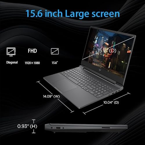 HP Victus Gaming Laptop  15 6 FHD 144Hz  AMD Ryzen 5 7535HS  Radeon RX 6550M  Beats Nvidia GeForce RTX 3050   16GB RAM 512GB SSD  Backlit Keyboard  Wi Fi 6  Bluetooth  Windows 11 Home  Mica Silver
