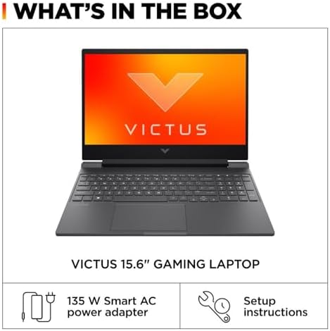 HP Victus Gaming Laptop  15 6 FHD 144Hz  AMD Ryzen 5 7535HS  Radeon RX 6550M  Beats Nvidia GeForce RTX 3050   16GB RAM 512GB SSD  Backlit Keyboard  Wi Fi 6  Bluetooth  Windows 11 Home  Mica Silver