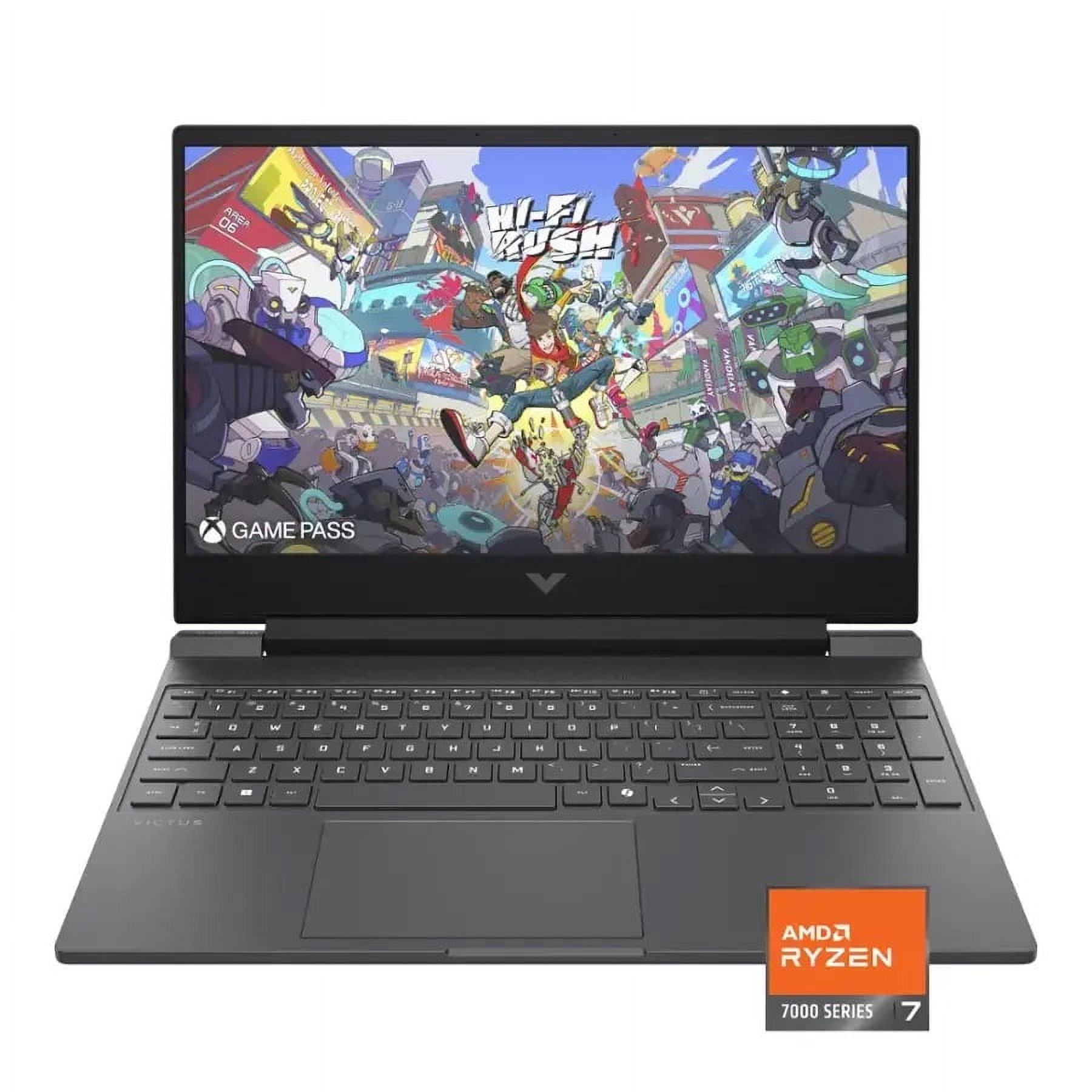 HP   Victus 15 6" 144Hz Full HD Gaming Laptop   AMD Ryzen 7 7445HS   32GB Memory   NVIDIA GeForce RTX 4050   512GB SSD   Mica Silver