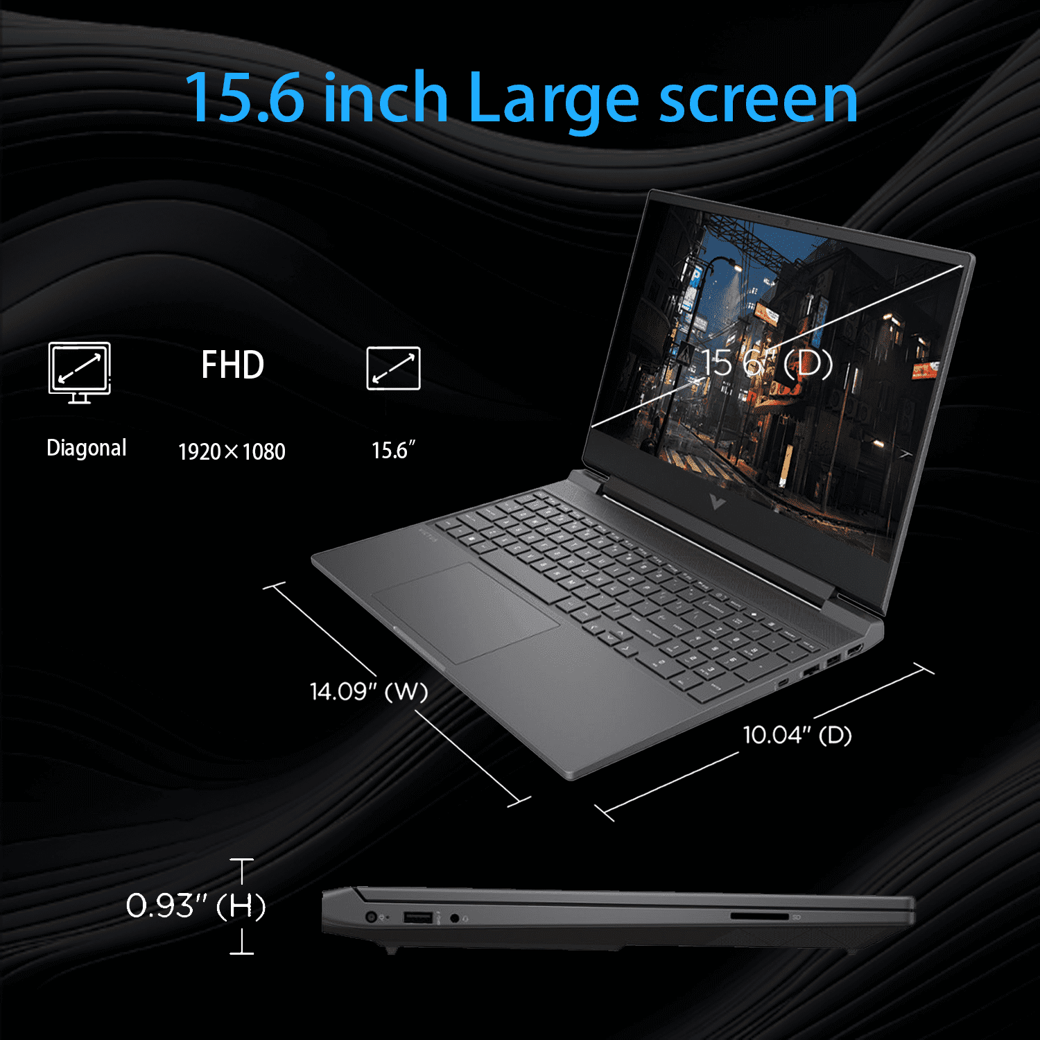 HP   Victus 15 6" Full HD Gaming Laptop   AMD Ryzen 5 7535HS   8GB DDR5 Memory   AMD Radeon RX 6550M   512GB SSD   Mica Silver