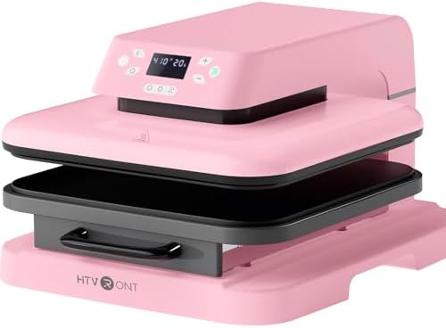 HTVRONT Auto Heat Press Machine for T Shirts   15x15 Smart T Shirt Press Machine with Auto Release   Professional Heat Press for Sublimation  Vinyl  Heat Transfer Projects