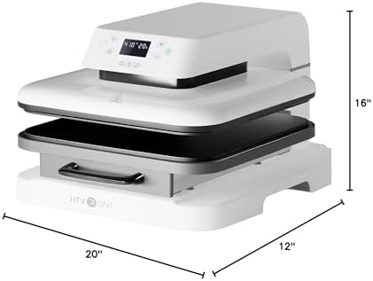 HTVRONT Auto Heat Press Machine for T Shirts   15x15 Smart T Shirt Press Machine with Auto Release   Professional Heat Press for Sublimation  Vinyl  Heat Transfer Projects