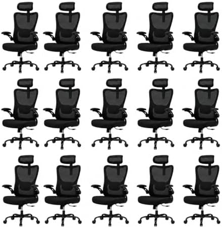 HUANUO Ergonomic Office Chair  High Back Computer Desk Chair with Adjustable Lumbar Support and Headrest  Comfy Gaming Chair with 3D Armrests  Home Office Rolling Chair  Max Load 300 lbs
