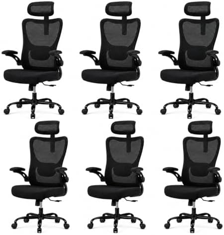 HUANUO Ergonomic Office Chair  High Back Computer Desk Chair with Adjustable Lumbar Support and Headrest  Comfy Gaming Chair with 3D Armrests  Home Office Rolling Chair  Max Load 300 lbs
