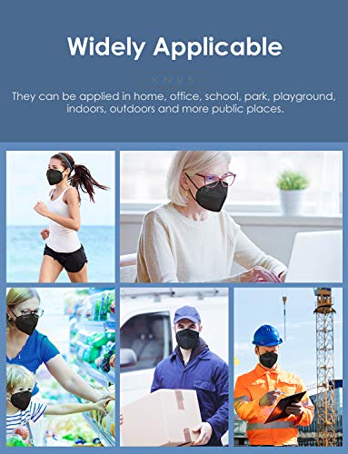 HUHETA 50 PCs KN95 Face Mask  5 Layer Face Mask Filter Efficiency 95 