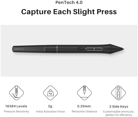 HUION KAMVAS 16  Gen 3  Drawing Tablet with Screen  15 8 inch 2 5K QHD Art Tablet with Full Laminated Anti Sparkle Glass  99  sRGB  PenTech 4 0  16384 Pen Pressure  Dual Dials for Mac  PC  Android