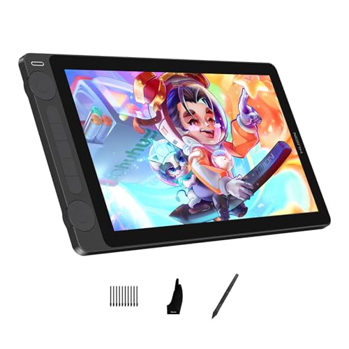 HUION Kamvas 13  Gen 3  Drawing Tablet with Screen  13 3 inch Full Laminated Art Tablet with Anti Sparkle Canvas Glass  99  sRGB  PenTech 4 0  16384 Pen Pressure  Dual Dials for Digital Art  Black