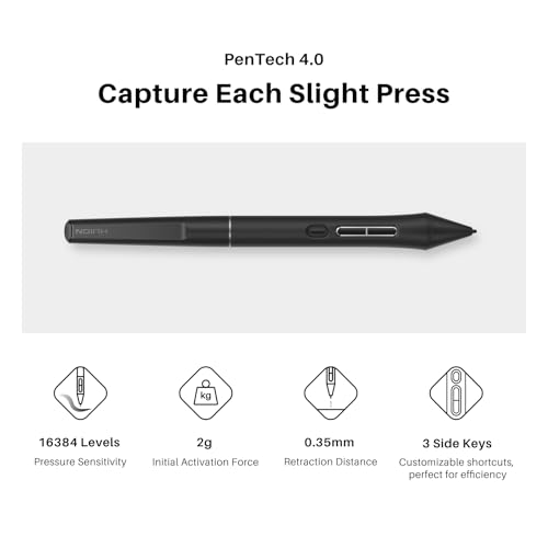 HUION Kamvas 13  Gen 3  Drawing Tablet with Screen  13 3 inch Full Laminated Art Tablet with Anti Sparkle Canvas Glass  99  sRGB  PenTech 4 0  16384 Pen Pressure  Dual Dials for Digital Art  Black