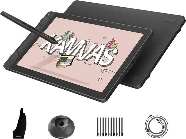 HUION Kamvas 13  Gen 3  Drawing Tablet with Screen  13 3 inch Full Laminated Art Tablet with Anti Sparkle Canvas Glass  99  sRGB  PenTech 4 0  16384 Pen Pressure  Dual Dials for Digital Art  Blackkamvas 13 gen 3kamvas 13 gen 3