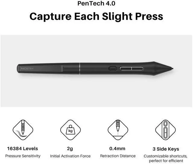HUION Kamvas 13  Gen 3  Drawing Tablet with Screen 13 3" Full Laminated Art Tablet with Anti Sparkle Canvas Glass 2 0  99  sRGB  PenTech 4 0  16384 Pen Pressure  Dual Dial for PC  Mac  Android  Black