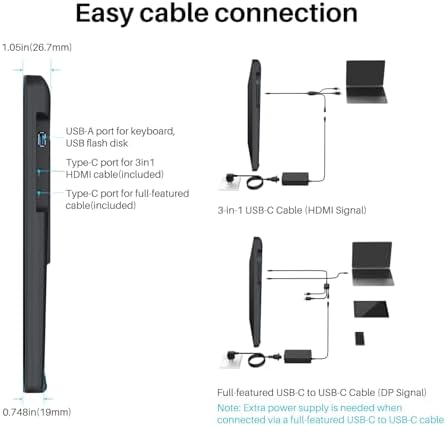 HUION Kamvas 22 Plus QLED Drawing Tablet with Full Laminated Screen USB C Connection 140  sRGB Tilt  21 5 inch Graphics Art Tablet for Artist & Designer  Work with Mac  Windows  Linux & Android Black